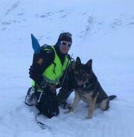 Team Aixa Chako godkendt lavinehund ved Norsk Politi